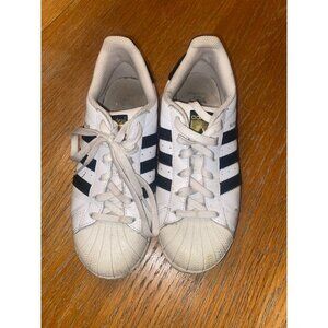 Adidas Superstar White & Black Leather Sneakers